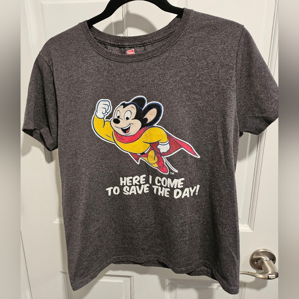 Mighty   Mouse    Shirt    Size  M    by    Hanes